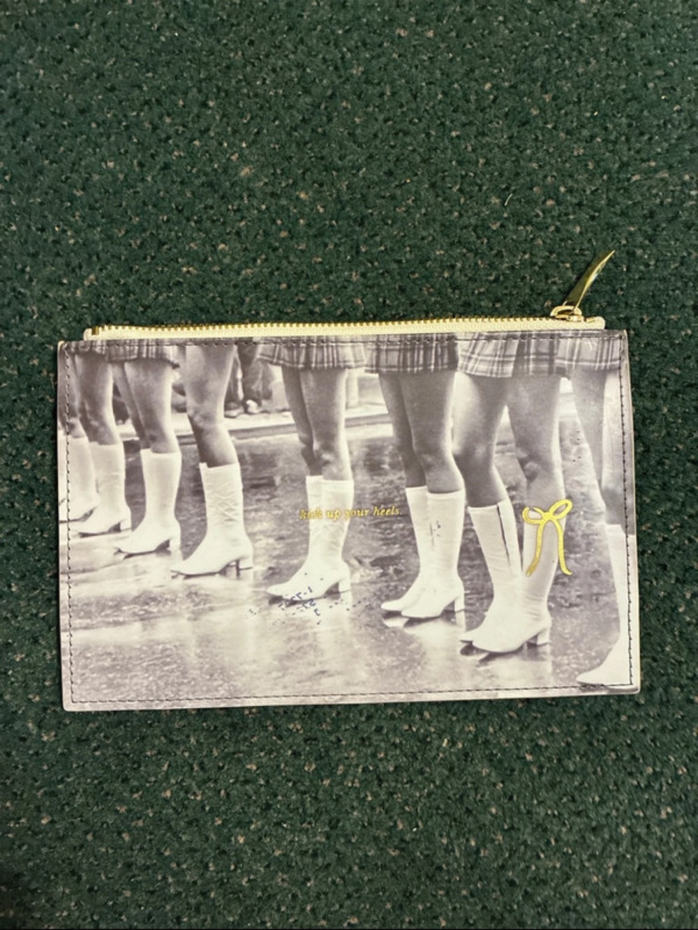 Kate Spade kick up your heels zipper pouch